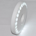 24 LEDs 0.5W υπαίθριο στρογγυλό φως στρατοπέδευσης λαμπτήρων άσπρο πολυσύνθετο υψηλός-αποδοτικό φορητό οδηγημένο
