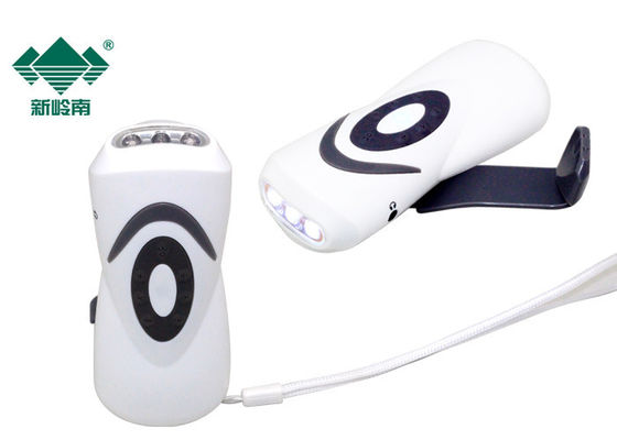 Ο μικρός συμπαγής οδηγημένος Handcrank φακός για το τηλέφωνο, οδήγησε τον επανακαταλογηστέο φακό