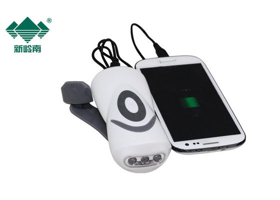 Ο μικρός συμπαγής οδηγημένος Handcrank φακός για το τηλέφωνο, οδήγησε τον επανακαταλογηστέο φακό
