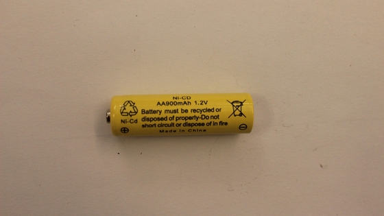AA 1.2V 900mAh NiCD επαναφορτιζόμενη φακών μπαταρία φανών μπαταριών επαναφορτιζόμενη