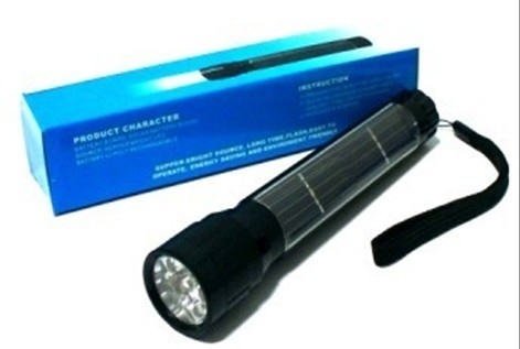 υψηλής ποιότητας 0.225W Solar powered φώτα επαναφορτιζόμενη οδήγησε αλουμινίου φλας PP-EFC6074