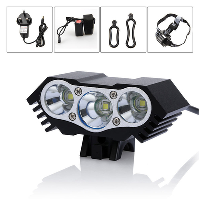 Έξοχο φωτεινό 6000Lm 3x CREE U2 δυναμό xm-λ κράμα αργιλίου ποδηλάτων ελαφρύ